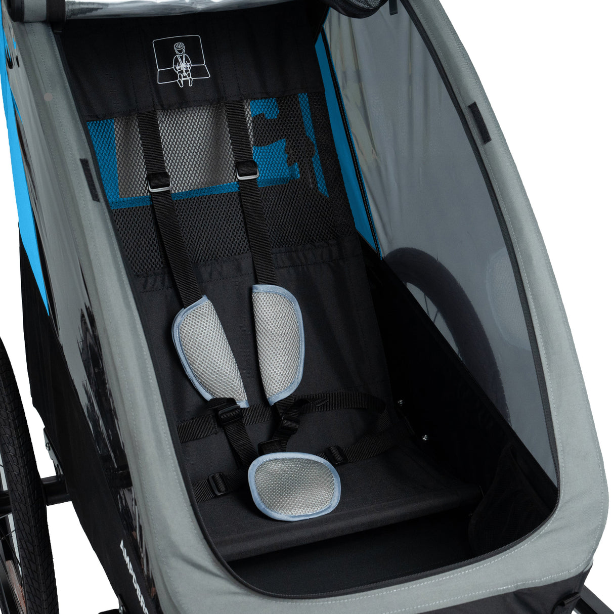 Ampd Bros Deluxe Kids Bike Trailer Pram | Suspension, Single/Double, Jogger Wheel
