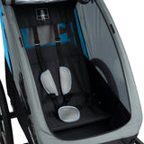 Ampd Bros Deluxe Kids Bike Trailer Pram | Suspension, Single/Double, Jogger Wheel