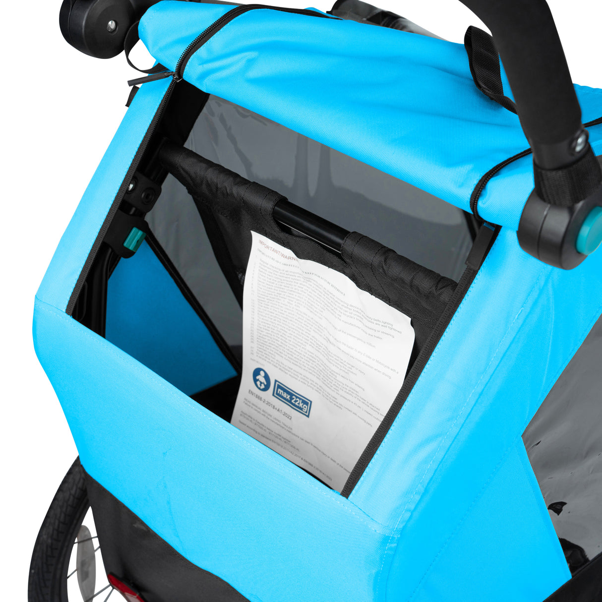Ampd Bros Deluxe Kids Bike Trailer Pram | Suspension, Single/Double, Jogger Wheel