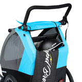 Ampd Bros Deluxe Kids Bike Trailer Pram | Suspension, Single/Double, Jogger Wheel