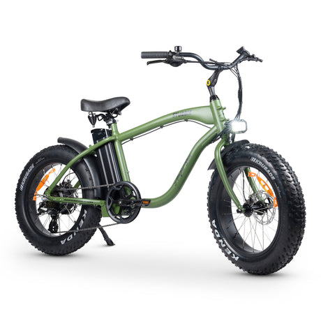 Original Stubbie Fat Tyre Electric Cruiser Bike: Samsung Battery, Shimano Gears, Aluminium Frame