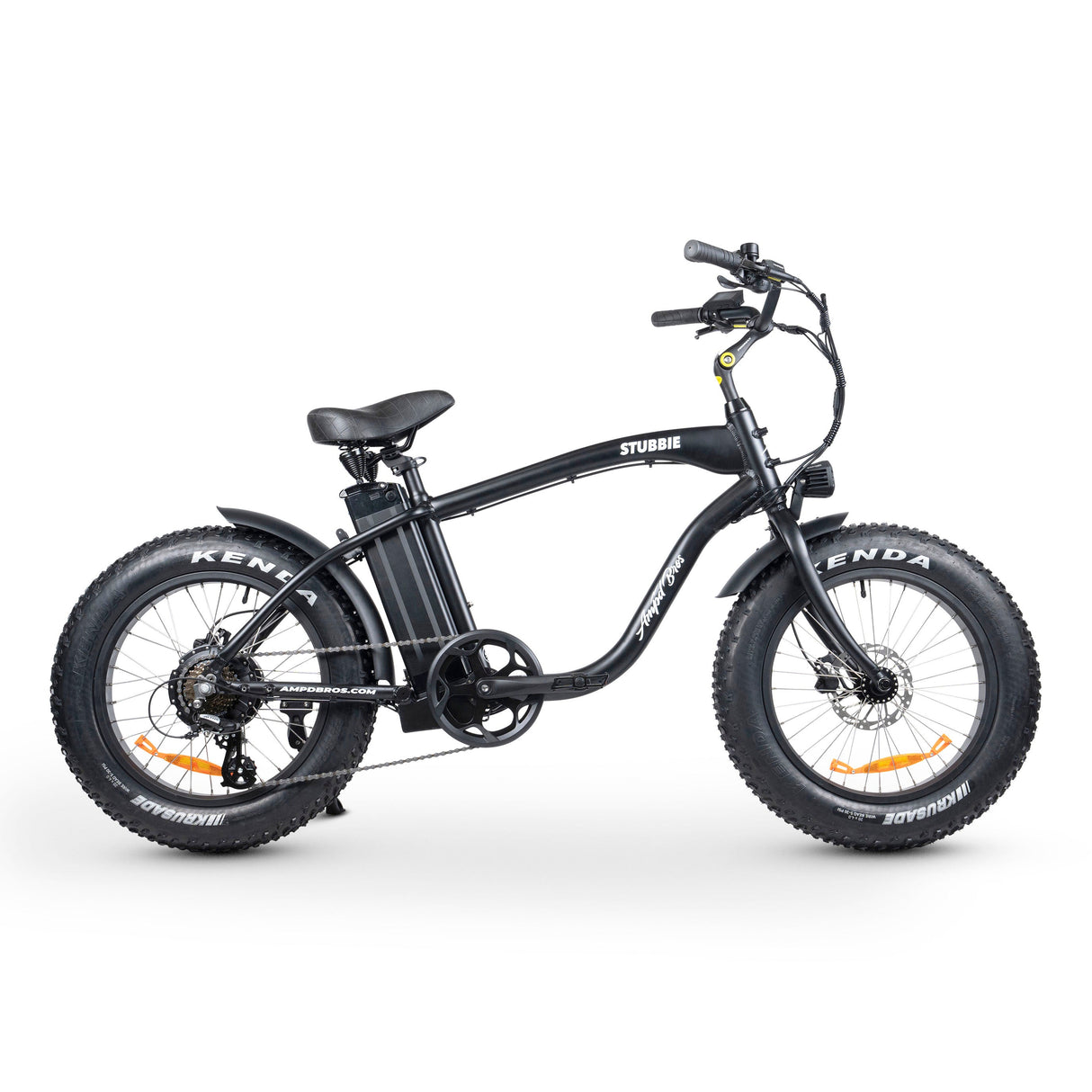 Original Stubbie Fat Tyre Electric Cruiser Bike: Samsung Battery, Shimano Gears, Aluminium Frame