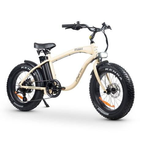 Original Stubbie Fat Tyre Electric Cruiser Bike: Samsung Battery, Shimano Gears, Aluminium Frame