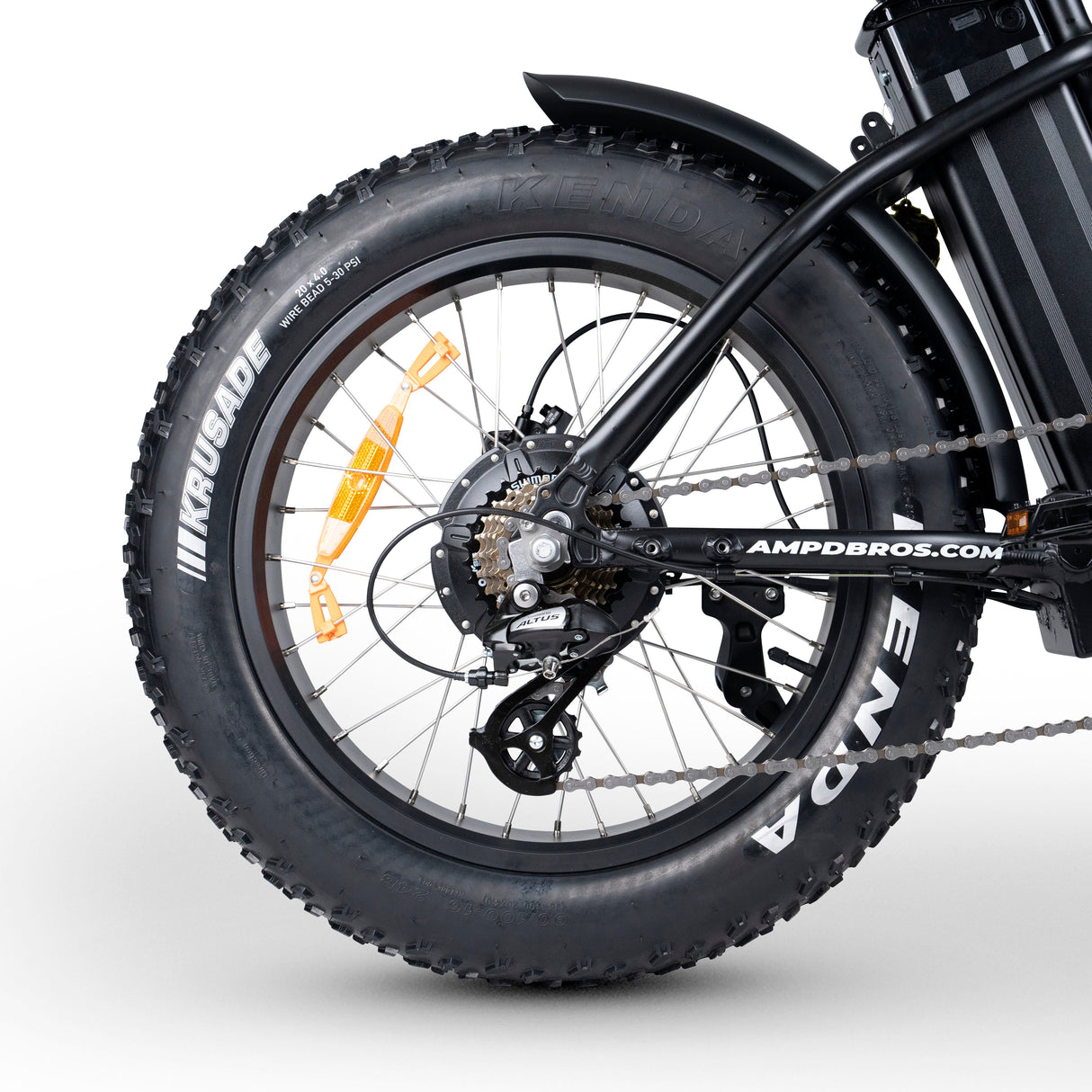 Original Stubbie Fat Tyre Electric Cruiser Bike: Samsung Battery, Shimano Gears, Aluminium Frame