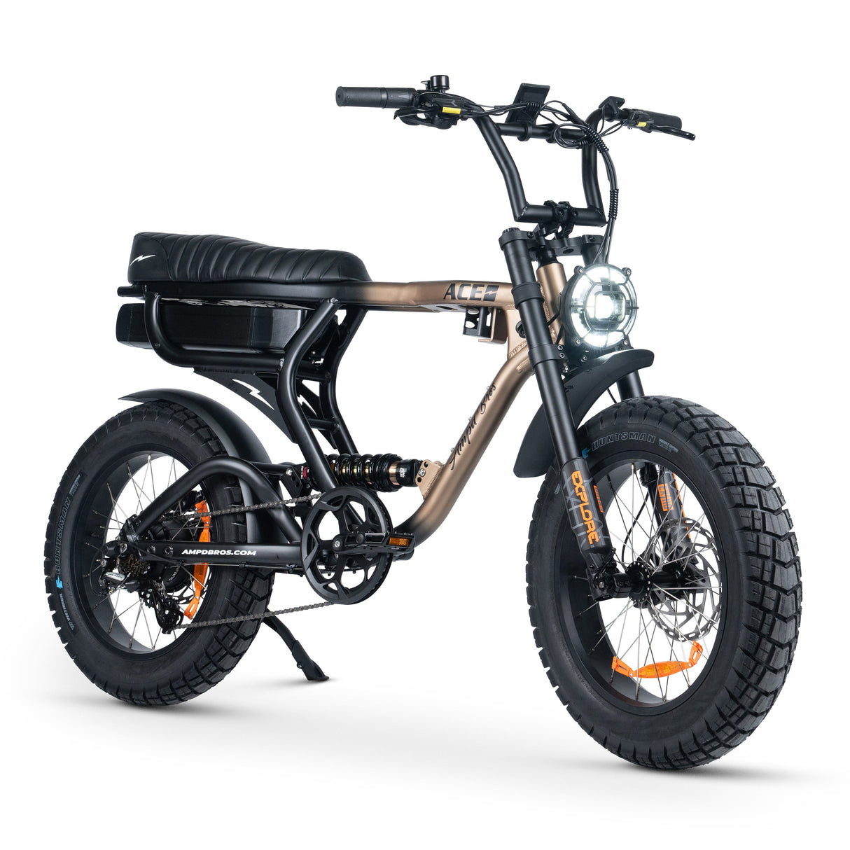Ampd Bros ACE-X PRO Dual Suspension Electric Fat Bike: 95Nm Bafang Motor, 100km Range