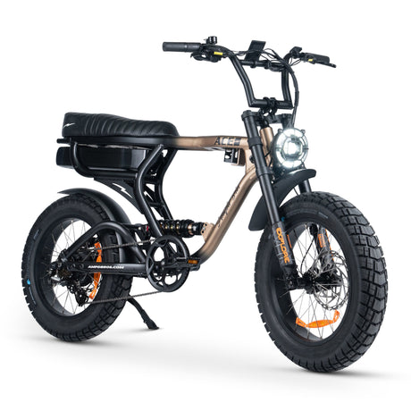 Ampd Bros ACE-X PRO Dual Suspension Electric Fat Bike: 95Nm Bafang Motor, 100km Range