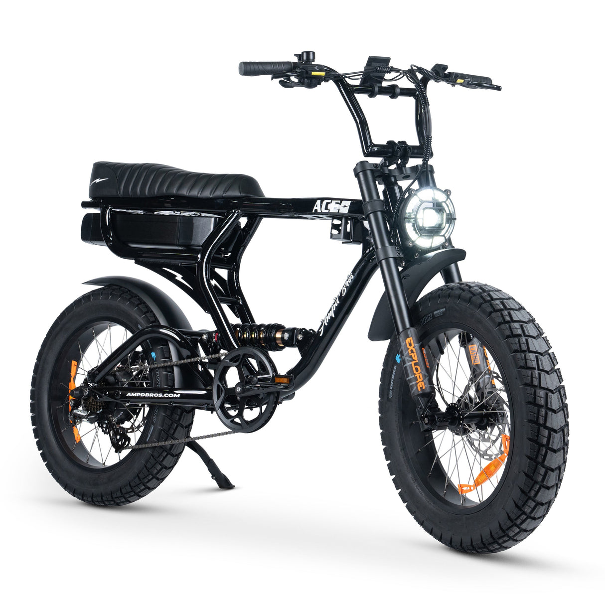 Ampd Bros ACE-X PRO Dual Suspension Electric Fat Bike: 95Nm Bafang Motor, 100km Range