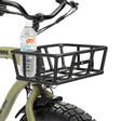 Robust Alloy Front Cargo Basket for Stubbie Chubbie Electric Bikes with Cupholder