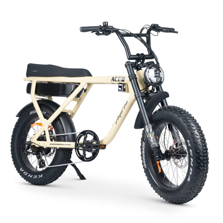 Ampd Bros ACE-X Plus+ High-Performance Fat Tyre Electric Bike, Bafang Motor & Suspension