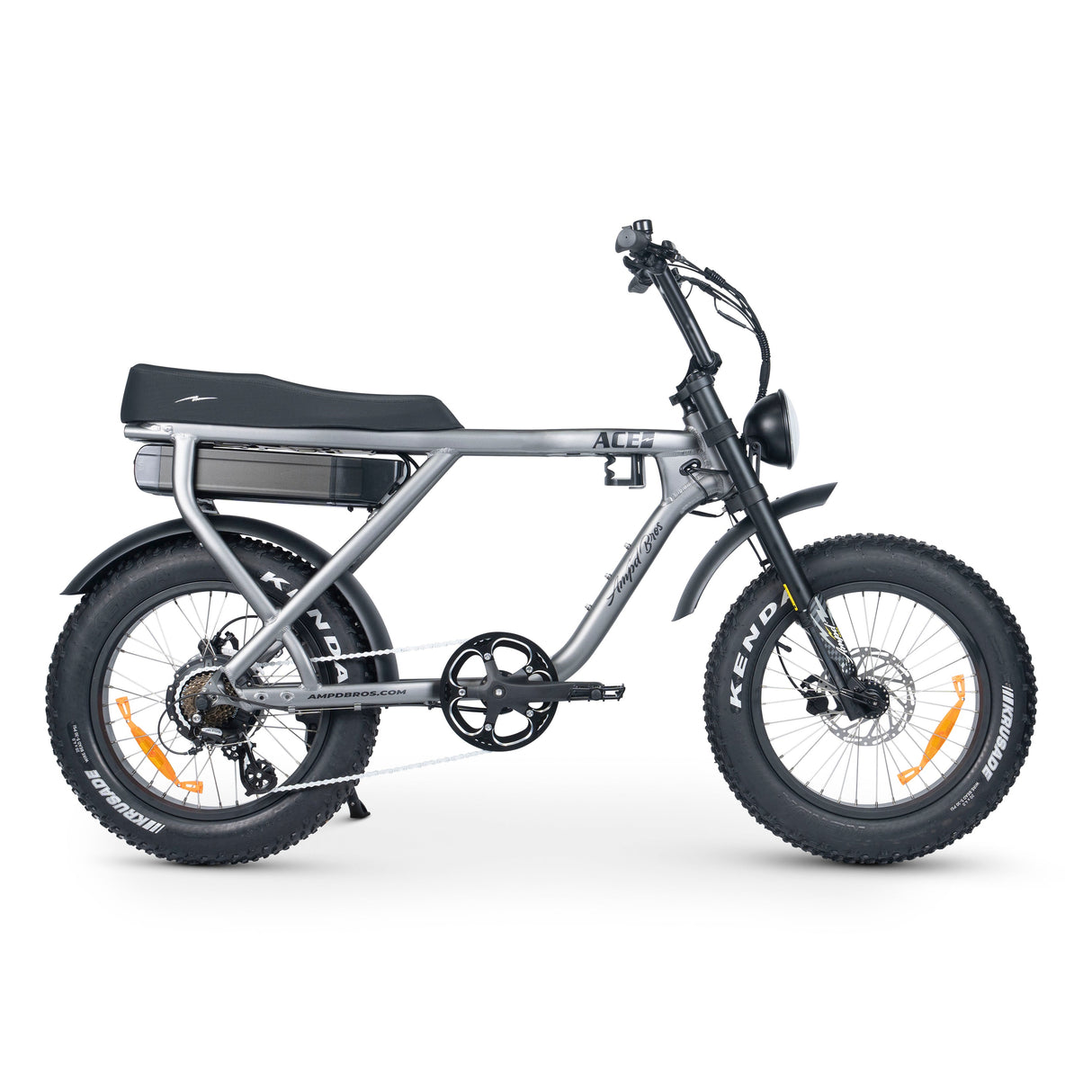 Ampd Bros ACE-X Plus+ High-Performance Fat Tyre Electric Bike, Bafang Motor & Suspension