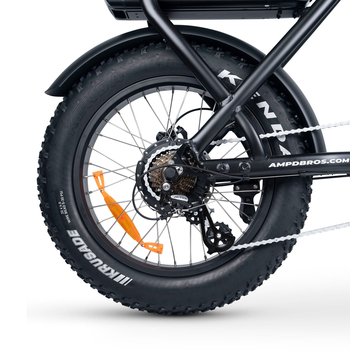 Ampd Bros ACE-X Plus+ High-Performance Fat Tyre Electric Bike, Bafang Motor & Suspension