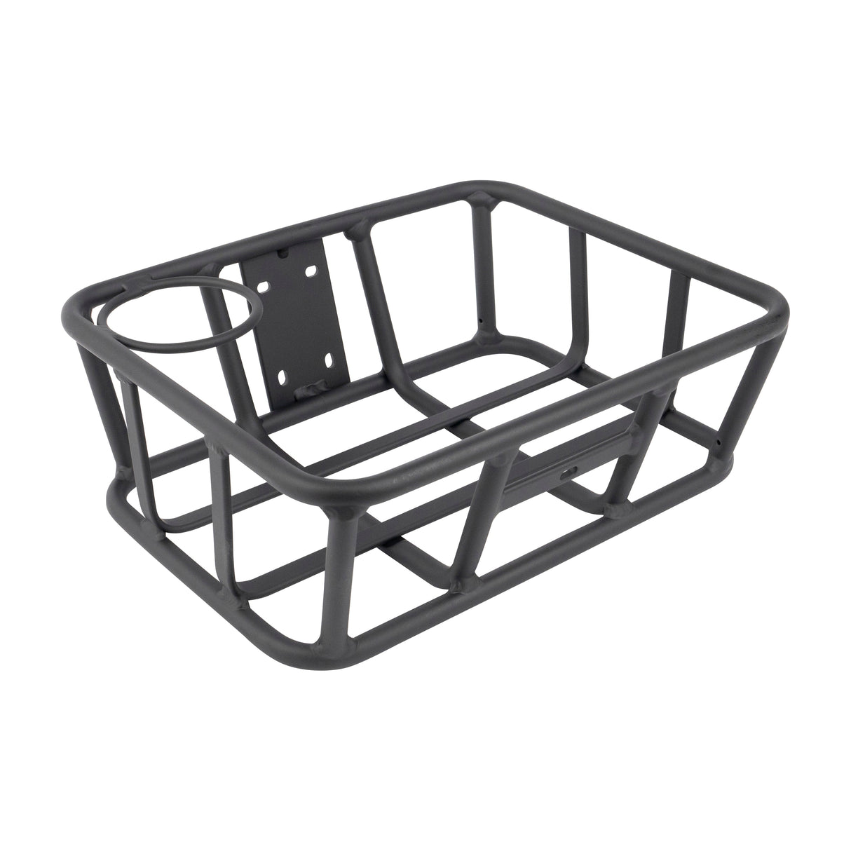 Robust Alloy Front Cargo Basket for Stubbie Chubbie Electric Bikes with Cupholder