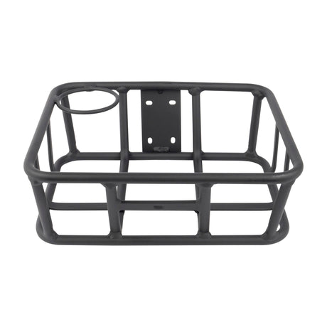 Robust Alloy Front Cargo Basket for Stubbie Chubbie Electric Bikes with Cupholder