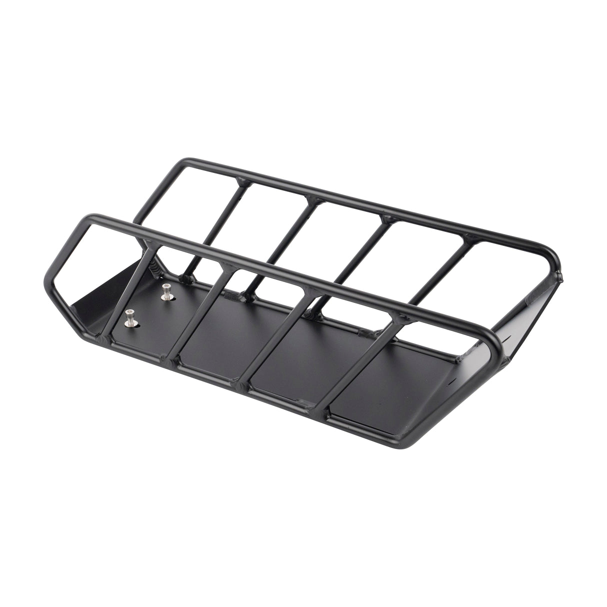 Durable Matte Black Aluminium Frame Mounted Cargo Basket for ACE Electric Bikes