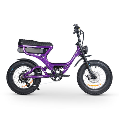 ACE-S PRO Dual Suspension Fat Tyre Electric Bike: Bafang Motor, Long Range