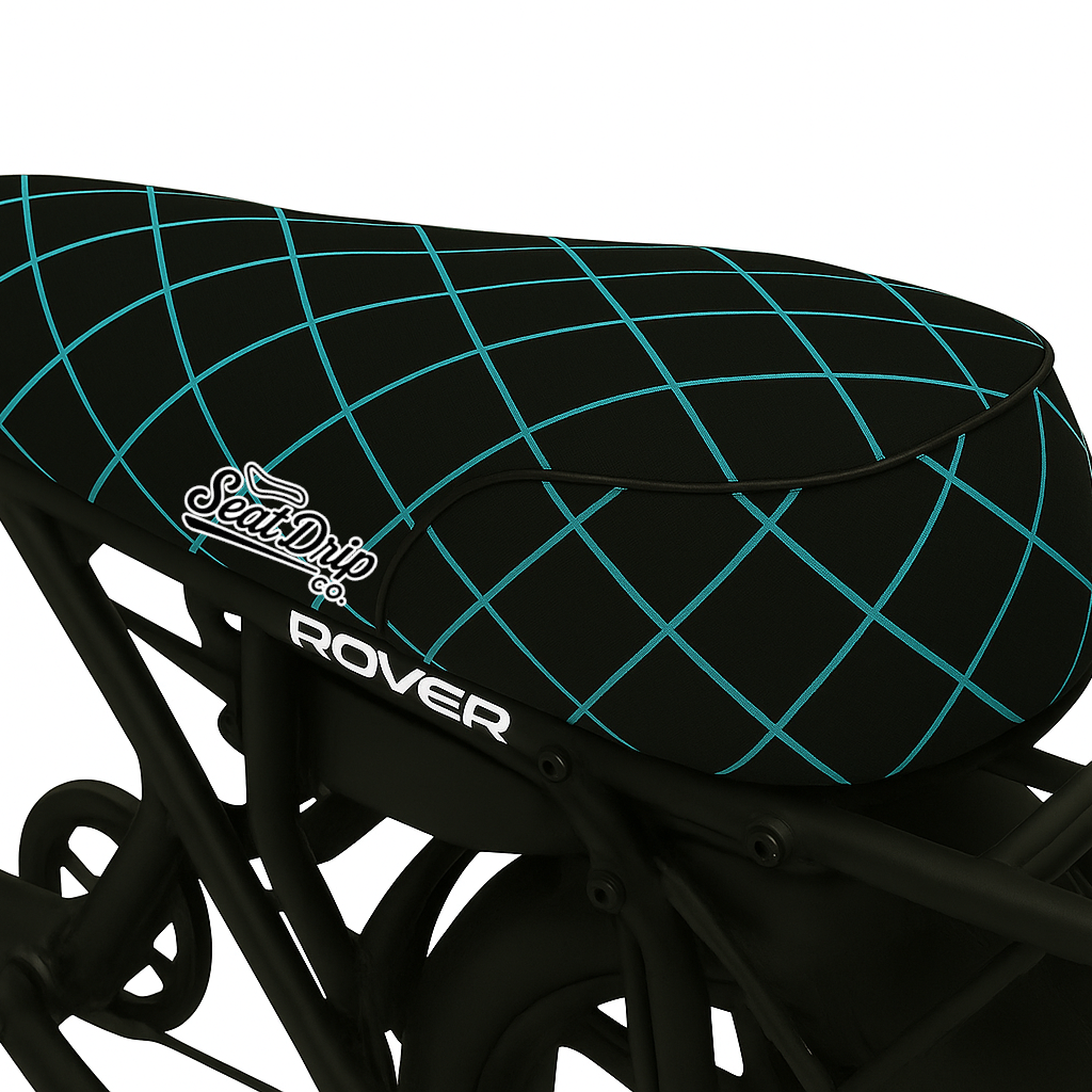 Aqua Diamond Pattern E-Bike Seat Cover for DiroDi Stator Fatboy Models