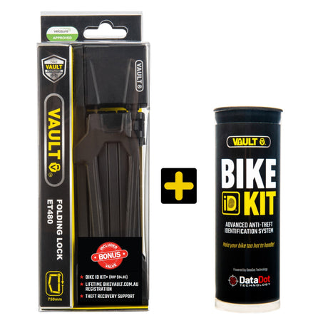 VAULT 480 Folding Bike Lock: Compact, Tough, Anti-Theft Security System