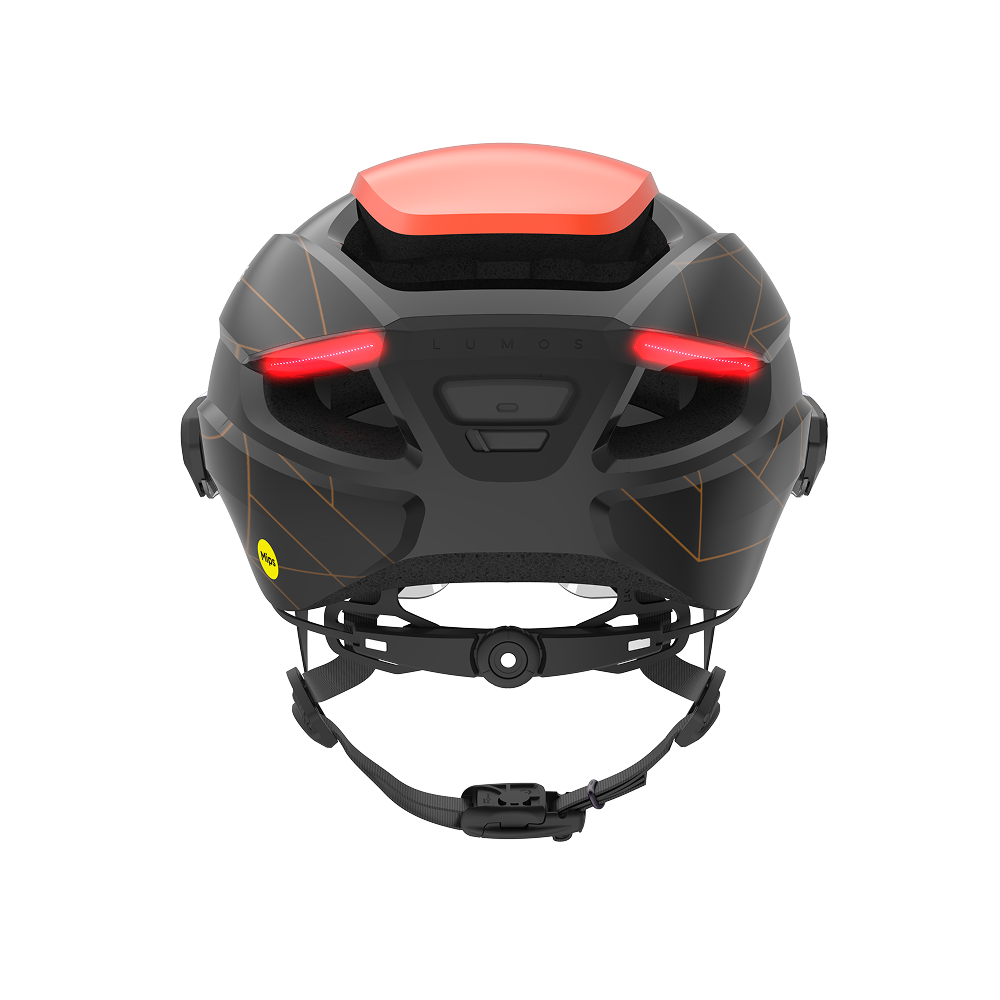 Lumos Ultra E-Bike Helmet with Integrated Eye Shield and Smart Turn Signals