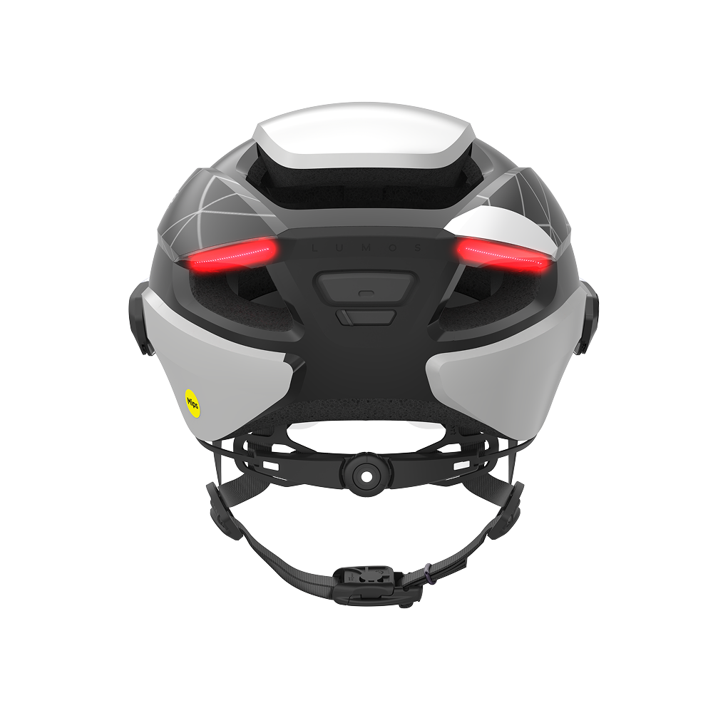 Lumos Ultra E-Bike Helmet with Integrated Eye Shield and Smart Turn Signals