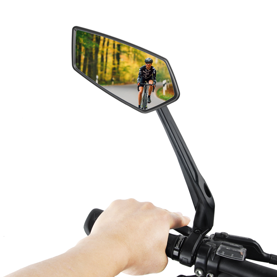 Deluxe Handlebar Mounted Bicycle Mirrors Pair for Enhanced Safety & Clear View