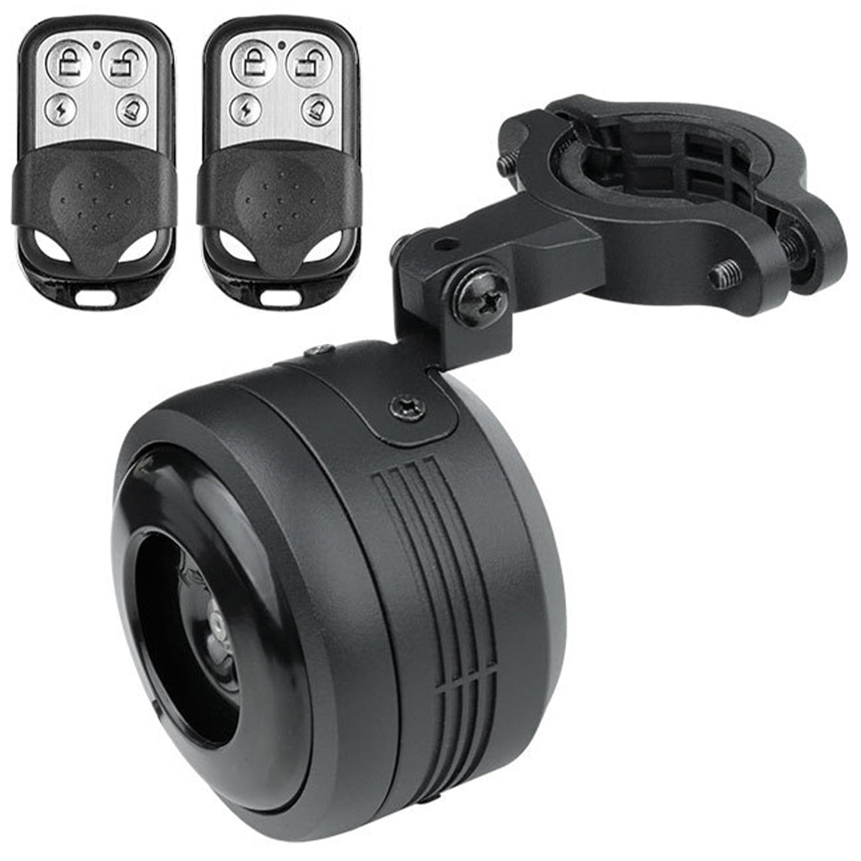 Universal USB Rechargeable Bike & Scooter Horn Alarm System with Remote Control