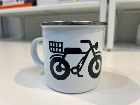 Beaches Bike Co Enamel Camping Mug
