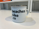 Beaches Bike Co Enamel Camping Mug