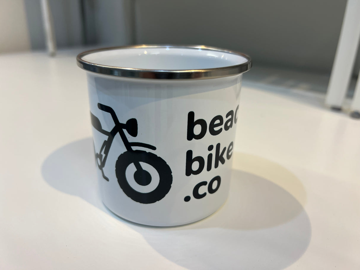 Beaches Bike Co Enamel Camping Mug