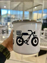 Beaches Bike Co Enamel Camping Mug