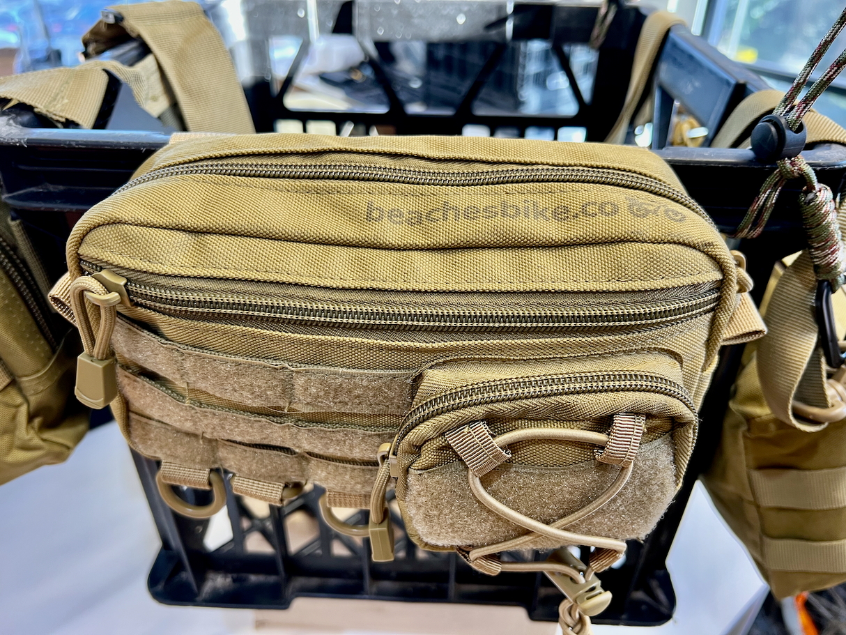 Army-Style Molle Panel Handlebar Bag