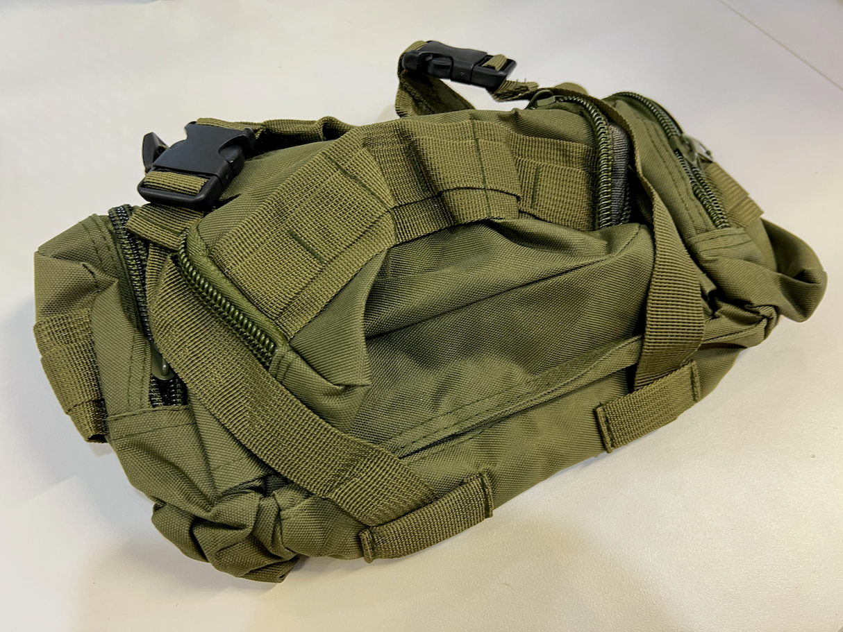 Army-Style Molle Panel Saddle Bag (Multi Pocket)