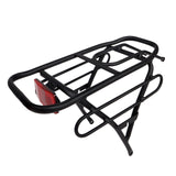 Stubbie Electric Bike Rear Cargo Rack - Heavy Duty Matte Black Carrier