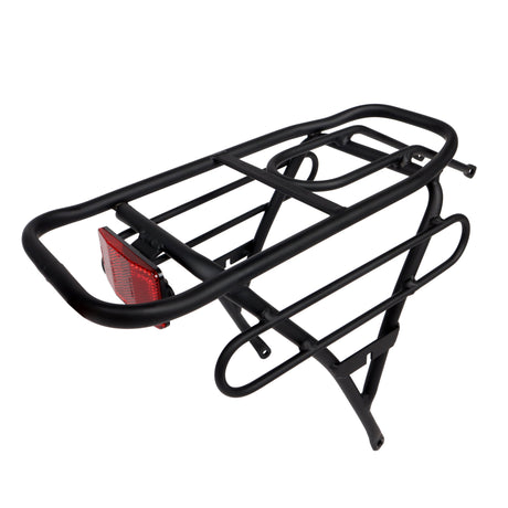 Stubbie Electric Bike Rear Cargo Rack - Heavy Duty Matte Black Carrier