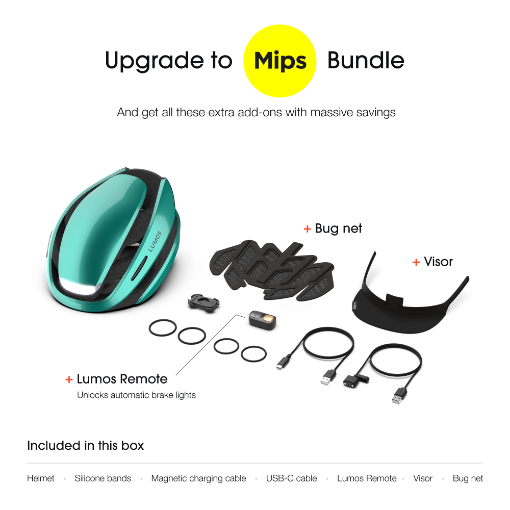 Lumos Ultra Smart Helmet: Integrated LED Lights, Turn Signals, MIPS