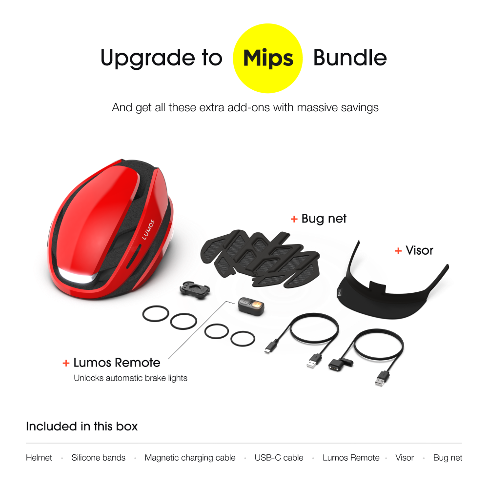 Lumos Ultra Smart Helmet: Integrated LED Lights, Turn Signals, MIPS
