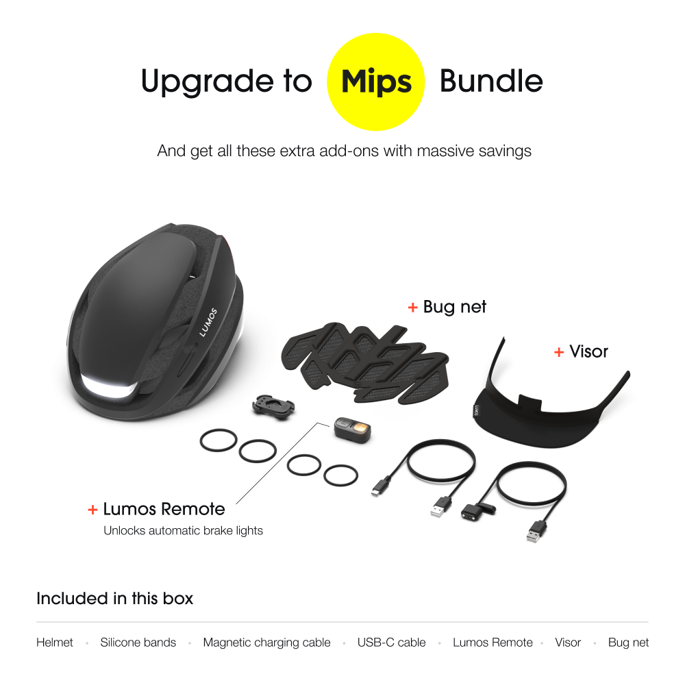 Lumos Ultra Smart Helmet: Integrated LED Lights, Turn Signals, MIPS