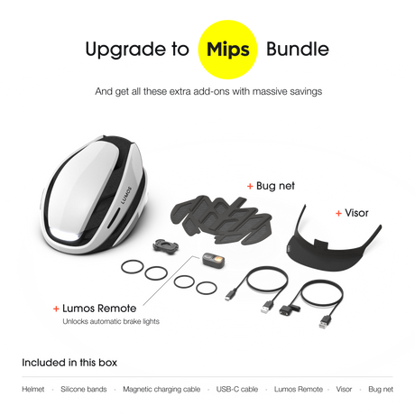 Lumos Ultra Smart Helmet: Integrated LED Lights, Turn Signals, MIPS