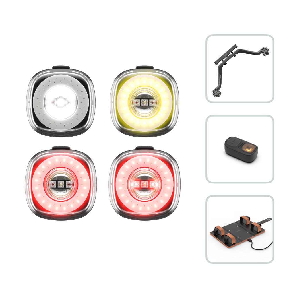 Lumos Firefly Bike Lights Bundle: Enhanced Visibility, Turn Signals, Remote