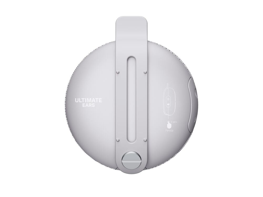 Ultimate Ears MINIROLL Pink Portable Bluetooth Speaker, Waterproof, Long-Lasting Battery, Bike Clippable!