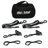 Heavy Duty Ratchet Tie Down Straps for Motorbikes & Motocross (2-Pair)