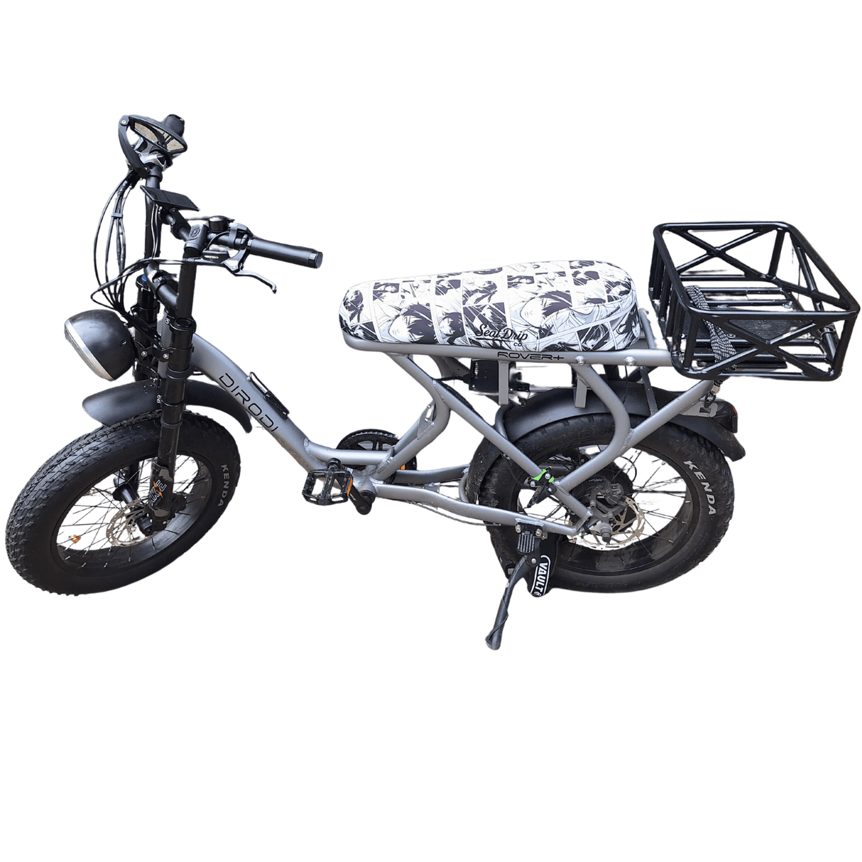 Manga Rush E-Bike Seat Cover: Durable, Water-Resistant, Anime-Inspired Design