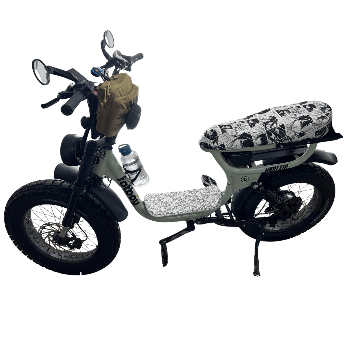 Manga Rush E-Bike Seat Cover: Durable, Water-Resistant, Anime-Inspired Design