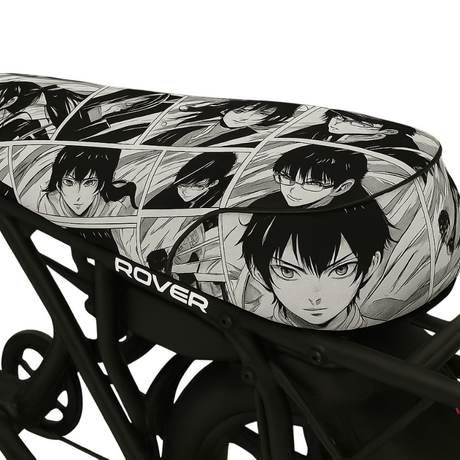 Manga Rush E-Bike Seat Cover: Durable, Water-Resistant, Bold Anime Graphics