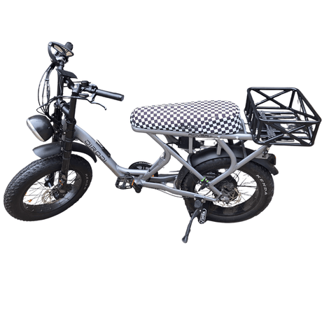 Premium Checkered E-Bike Seat Cover for DiroDi Stator Fatboy Ampd Bros