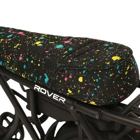 Vibrant Neon Splash E-Bike Seat Cover for DiroDi, Stator, Ampd Bros