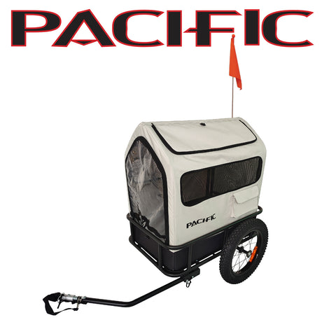 Versatile Pacific Bike Cargo Trailer with Removable Dog Hut for Adventures