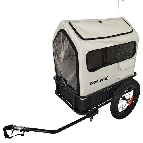 Versatile Pacific Bike Cargo Trailer with Removable Dog Hut for Adventures
