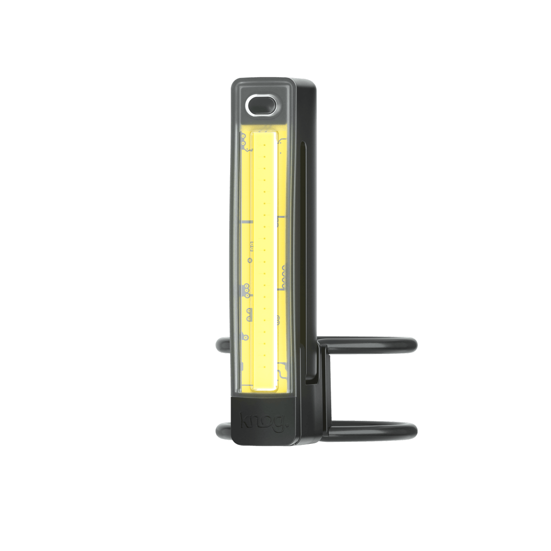 Knog Plus Front Bike Light - Bright, Wearable, USB Rechargeable Cycling Safety