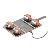 Lumos Firefly Quad Charging Mat: Portable, Smart, Safe, Simultaneous 4-Light Charging