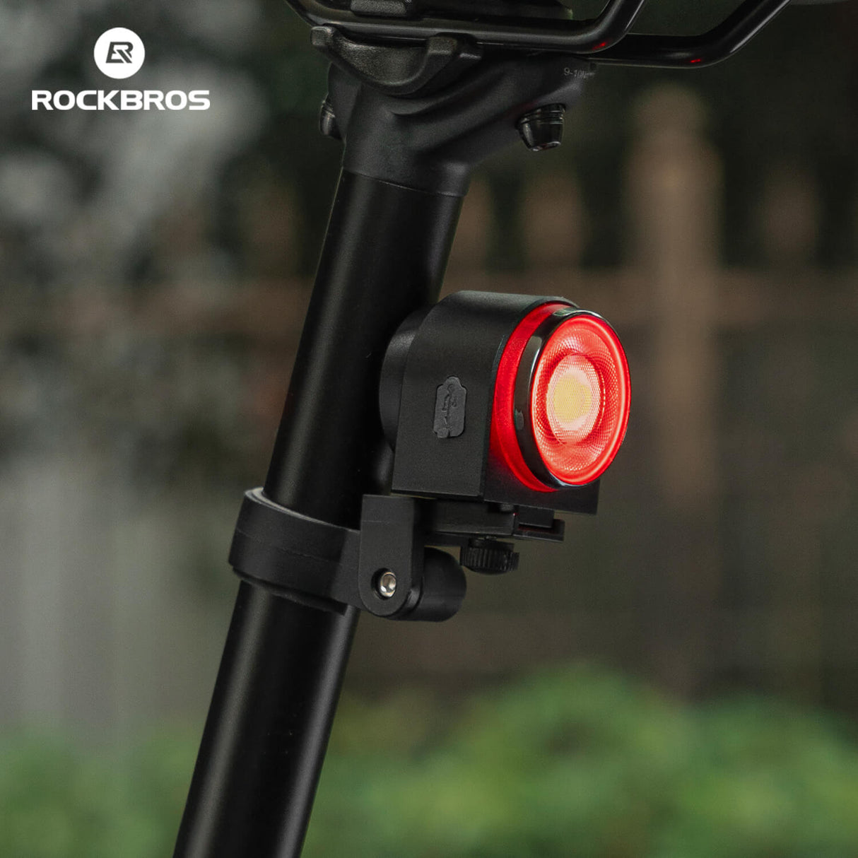 ROCKBROS Wireless Remote Bicycle Tail Light: Anti-Theft Alarm, Horn, Cycling Safety